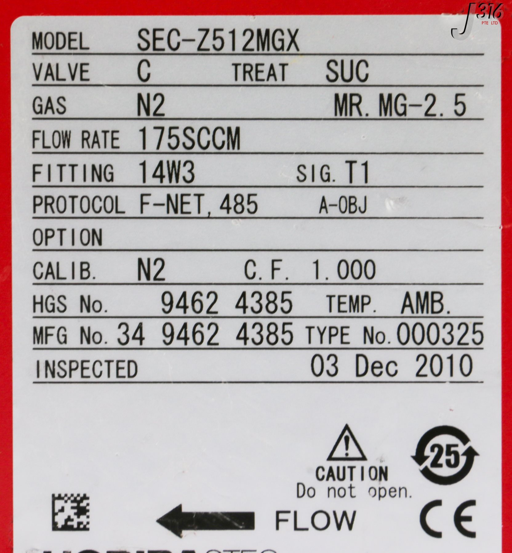 6908 HORIBA-STEC MFC Z500 SEC-Z512MGX – J316Gallery